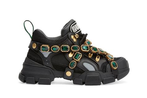 gucci chunky sneakers with jewels|Gucci jeweled sneakers price.